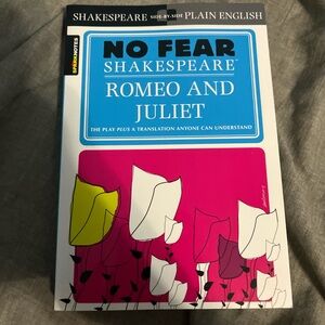 Amazon No Fear Shakespeare: Romeo and Juliet Book - Blue, Pink, White